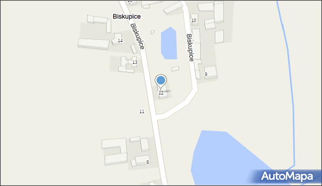 Biskupice, Biskupice, 12, mapa Biskupice