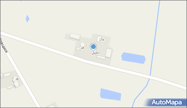 Biskupice, Biskupice, 17, mapa Biskupice