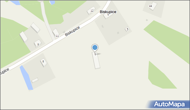 Biskupice, Biskupice, 7, mapa Biskupice