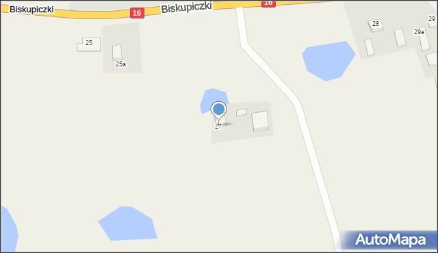 Biskupiczki, Biskupiczki, 27, mapa Biskupiczki