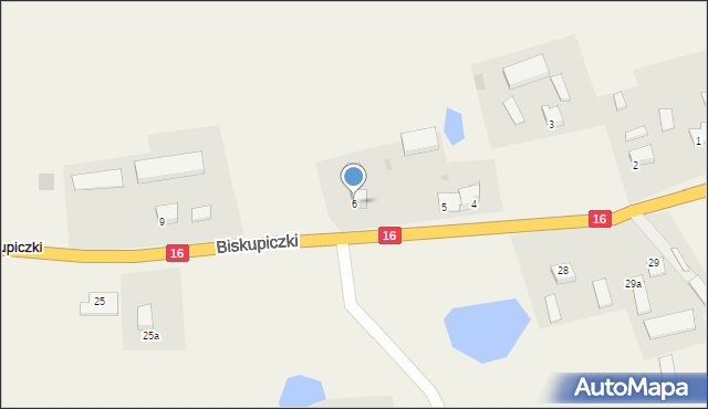 Biskupiczki, Biskupiczki, 6, mapa Biskupiczki