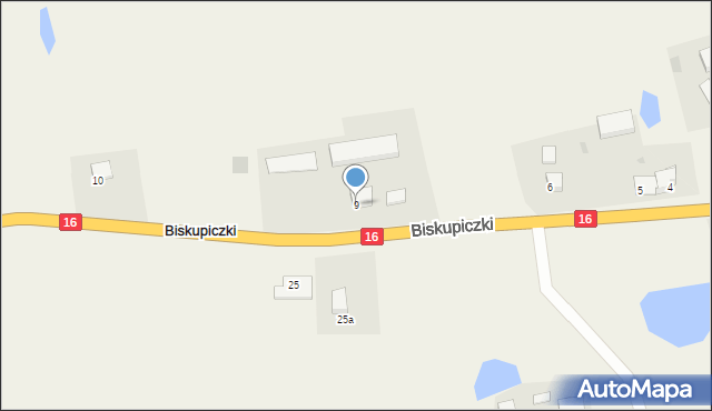 Biskupiczki, Biskupiczki, 9, mapa Biskupiczki