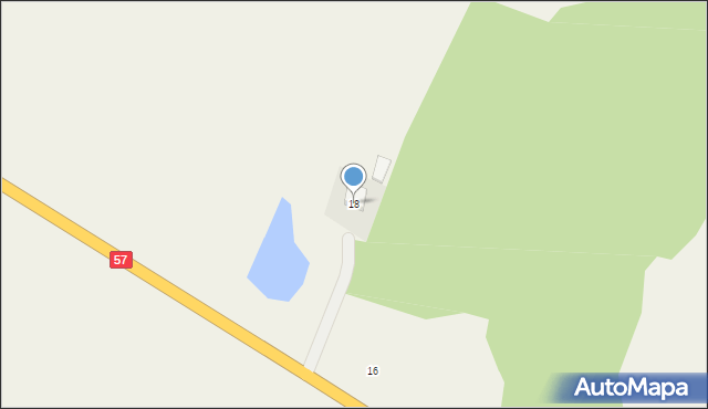 Biskupiec-Kolonia Trzecia, Biskupiec-Kolonia Trzecia, 18, mapa Biskupiec-Kolonia Trzecia