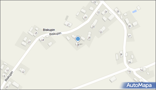 Biskupin, Biskupin, 16, mapa Biskupin