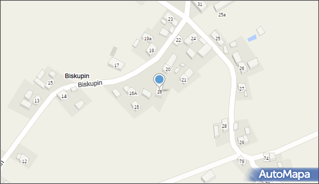 Biskupin, Biskupin, 18, mapa Biskupin