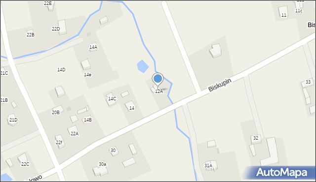 Biskupin, Biskupin, 12A, mapa Biskupin