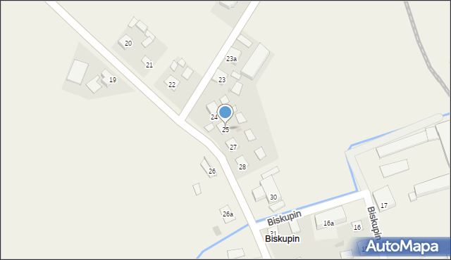 Biskupin, Biskupin, 25, mapa Biskupin