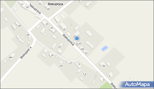 Biskupnica, Biskupnica, 11, mapa Biskupnica