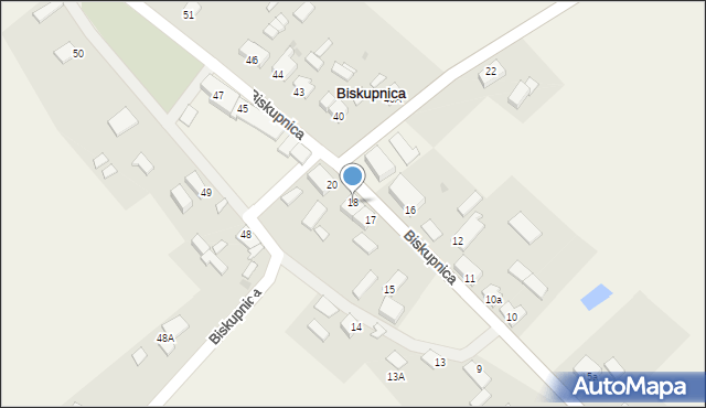 Biskupnica, Biskupnica, 18, mapa Biskupnica