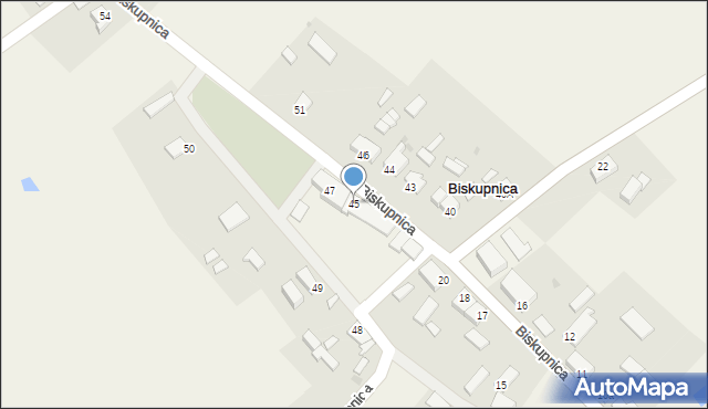 Biskupnica, Biskupnica, 45, mapa Biskupnica