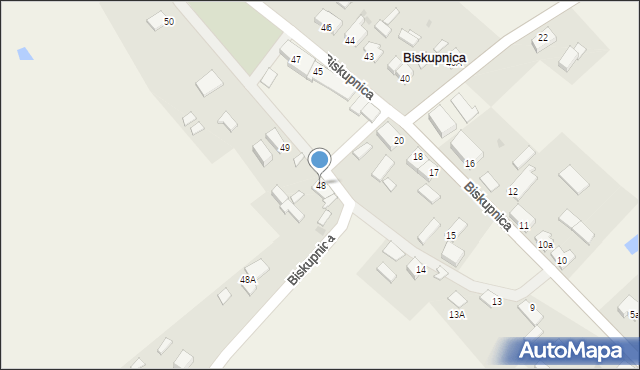 Biskupnica, Biskupnica, 48, mapa Biskupnica