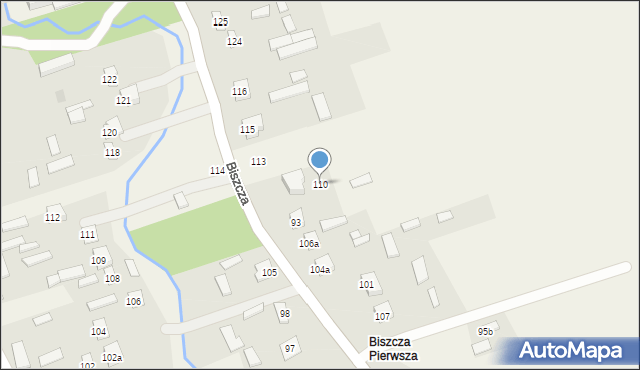 Biszcza, Biszcza, 110, mapa Biszcza