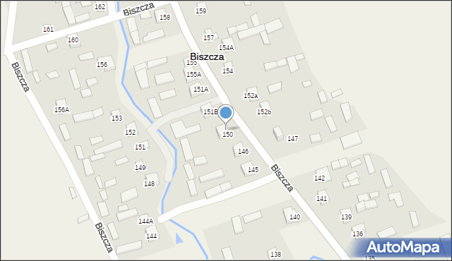 Biszcza, Biszcza, 150a, mapa Biszcza