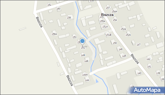 Biszcza, Biszcza, 151, mapa Biszcza