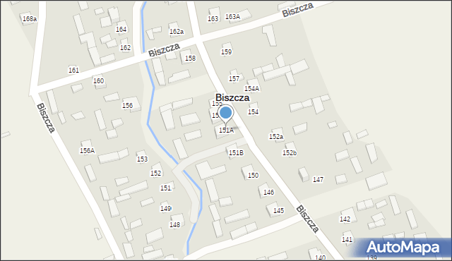 Biszcza, Biszcza, 151A, mapa Biszcza