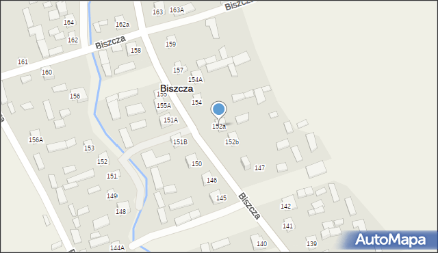 Biszcza, Biszcza, 152a, mapa Biszcza