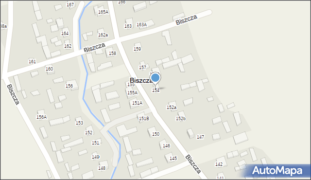 Biszcza, Biszcza, 154, mapa Biszcza