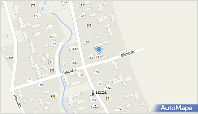 Biszcza, Biszcza, 163A, mapa Biszcza