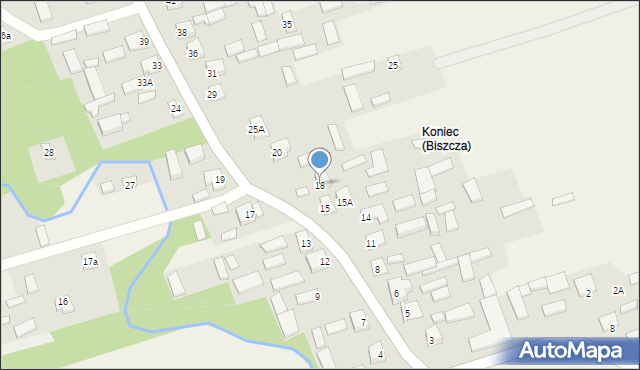 Biszcza, Biszcza, 18, mapa Biszcza