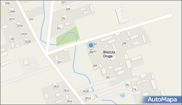 Biszcza, Biszcza, 286, mapa Biszcza