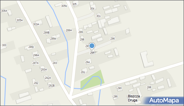 Biszcza, Biszcza, 295, mapa Biszcza