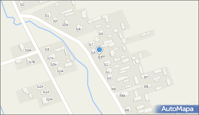 Biszcza, Biszcza, 313, mapa Biszcza