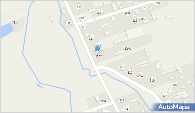 Biszcza, Biszcza, 322, mapa Biszcza