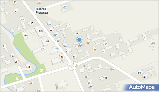 Biszcza, Biszcza, 83, mapa Biszcza