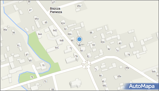 Biszcza, Biszcza, 86, mapa Biszcza