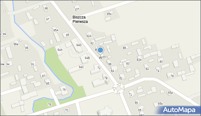 Biszcza, Biszcza, 89, mapa Biszcza