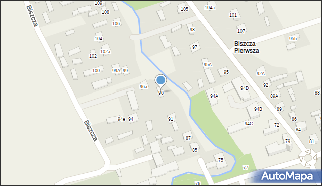 Biszcza, Biszcza, 96, mapa Biszcza