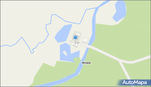 Bizoręda, Bizoręda, 1, mapa Bizoręda