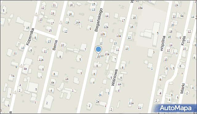 Blachownia, Biegańskiego Władysława, 10, mapa Blachownia