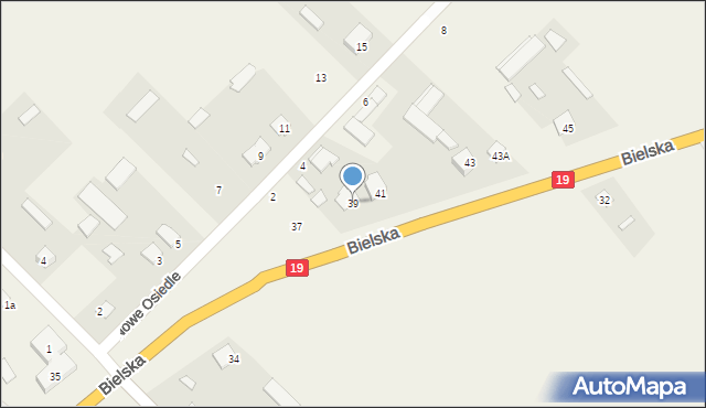 Boćki, Bielska, 39, mapa Boćki