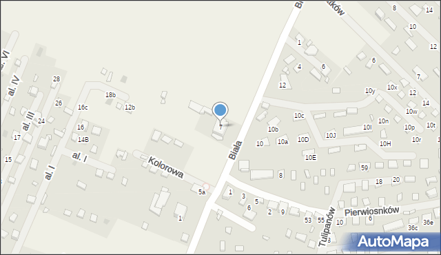 Boguchwałowice, Biała, 7, mapa Boguchwałowice