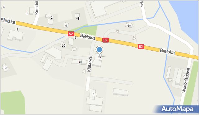 Bujaków, Bielska, 1a, mapa Bujaków