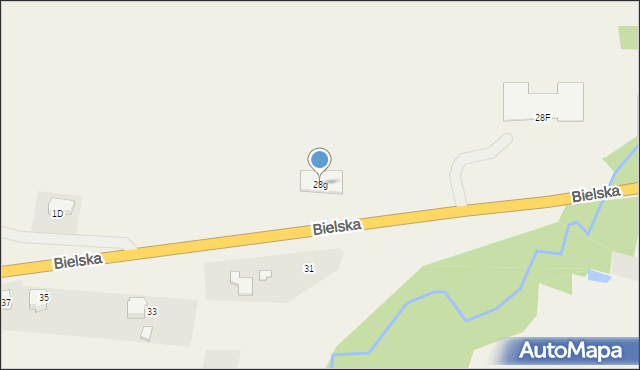 Bujaków, Bielska, 28g, mapa Bujaków