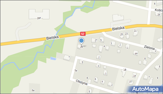 Bujaków, Bielska, 29, mapa Bujaków