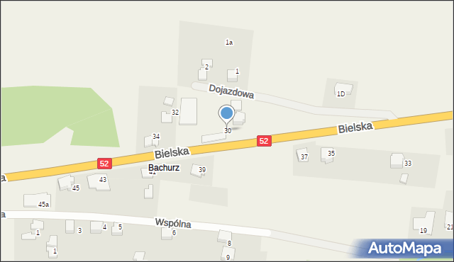 Bujaków, Bielska, 30, mapa Bujaków