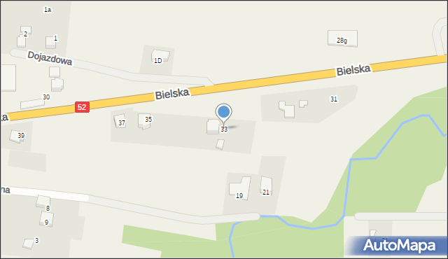 Bujaków, Bielska, 33, mapa Bujaków