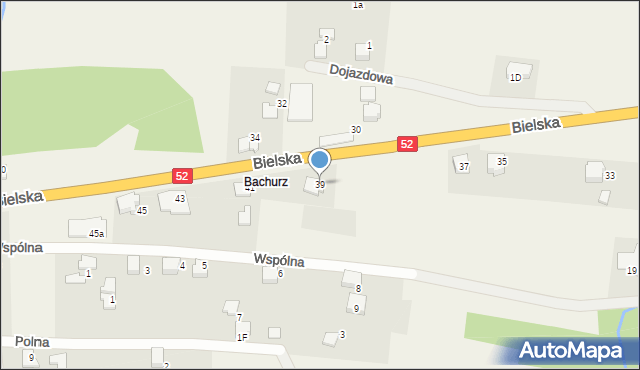 Bujaków, Bielska, 39, mapa Bujaków