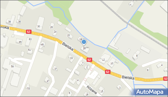 Bulowice, Bielska, 16, mapa Bulowice