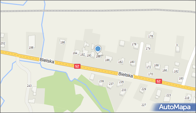 Bulowice, Bielska, 188, mapa Bulowice