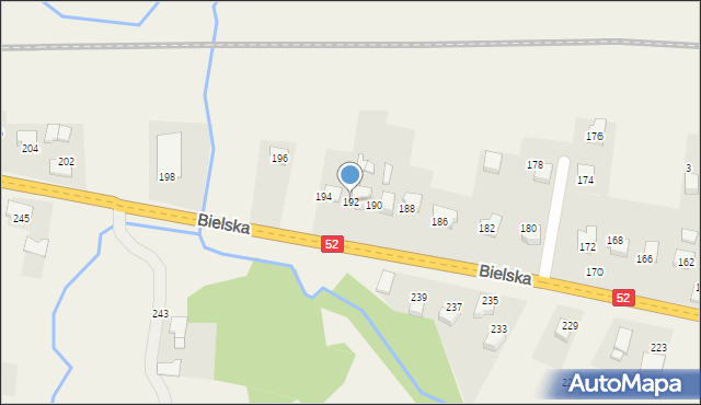 Bulowice, Bielska, 192, mapa Bulowice