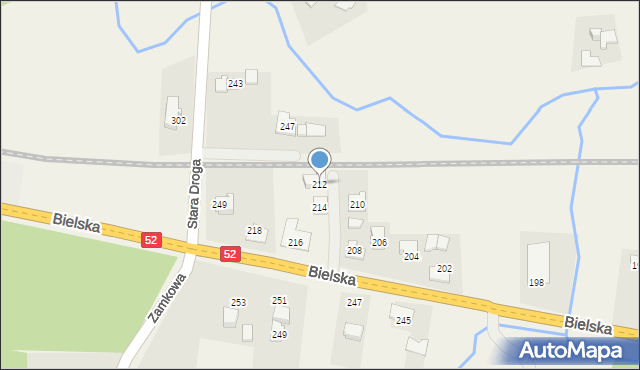 Bulowice, Bielska, 212, mapa Bulowice