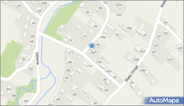 Chocznia, Biała Droga, 176, mapa Chocznia