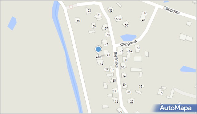 Ciechanów, Bielińska, 41A, mapa Ciechanów