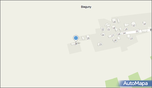 Cięcina, Biegunów, 26, mapa Cięcina