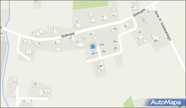 Czernica, Biskupa, 16f, mapa Czernica