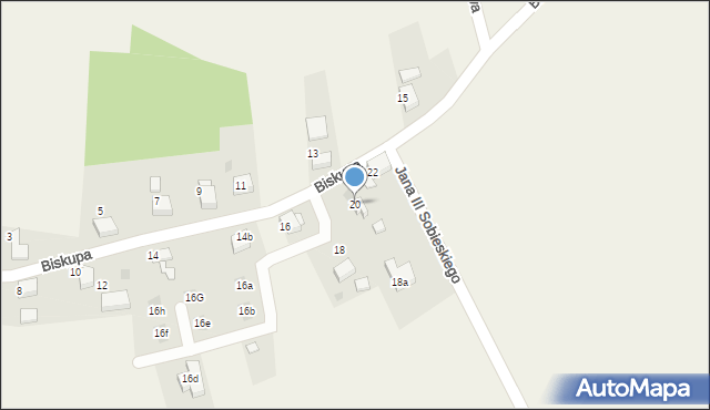 Czernica, Biskupa, 20, mapa Czernica